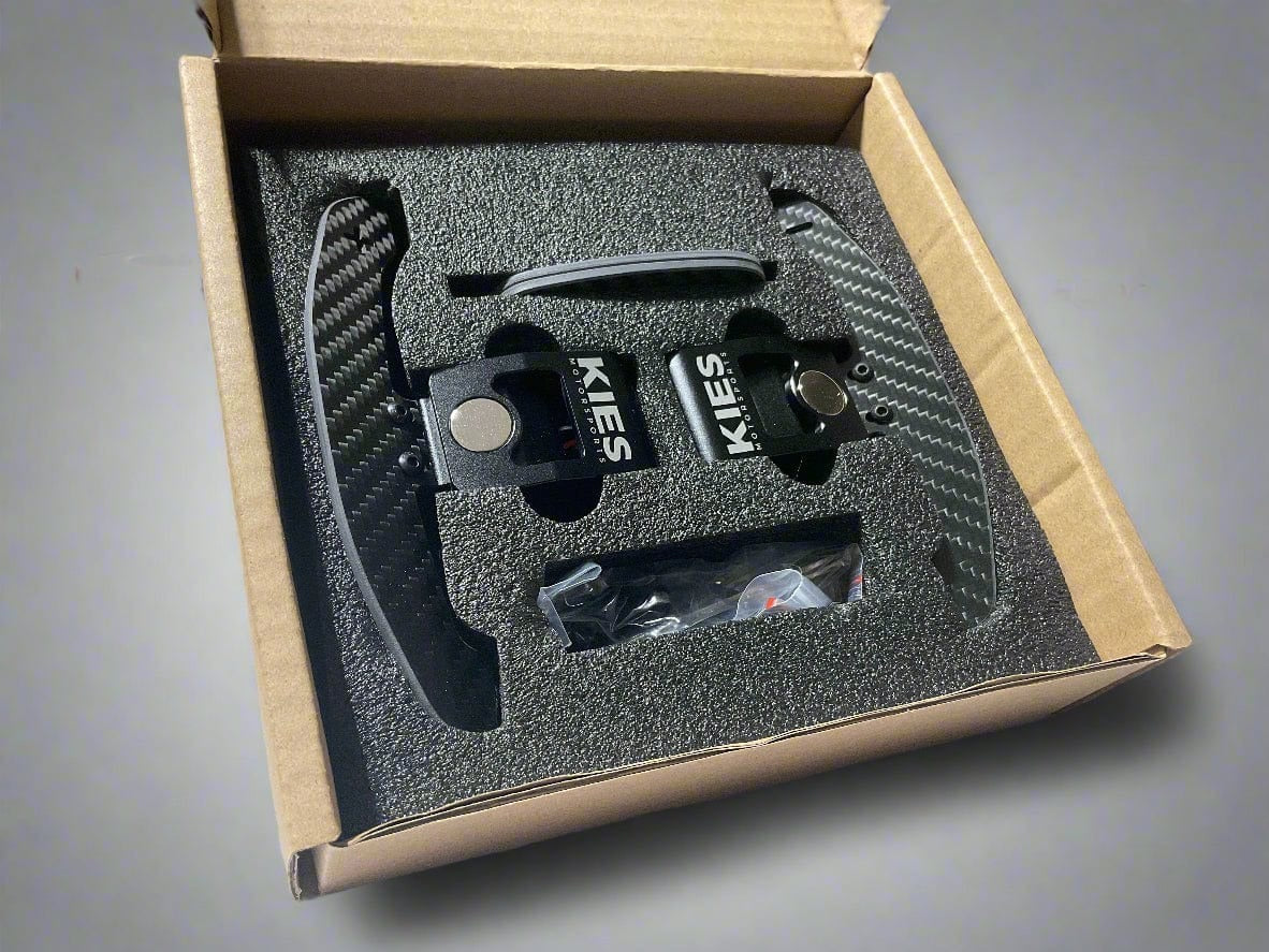 KIES Motorsports Carbon Fiber Magnetic Paddle Shifters for BMW / Mini / Toyota Supra - F Series / G Series / A90 - A91
