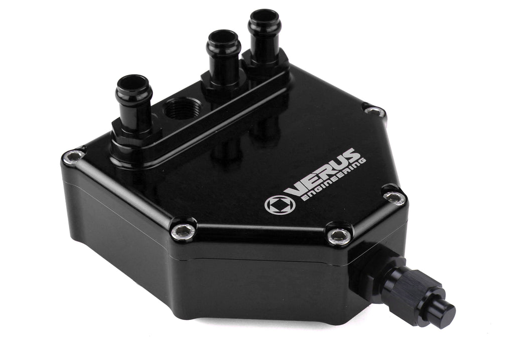 Verus Engineering Dual Air Oil Seperator Anodized Black - 2013-2021 Scion FR-S / Subaru BRZ / Toyota 86