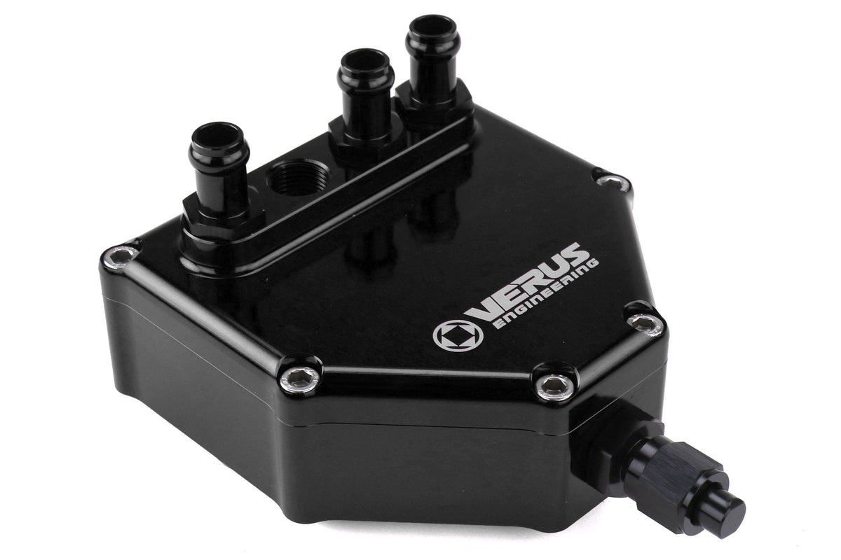 Verus Engineering Dual Air Oil Seperator Anodized Black - 2013-2021 Scion FR-S / Subaru BRZ / Toyota 86