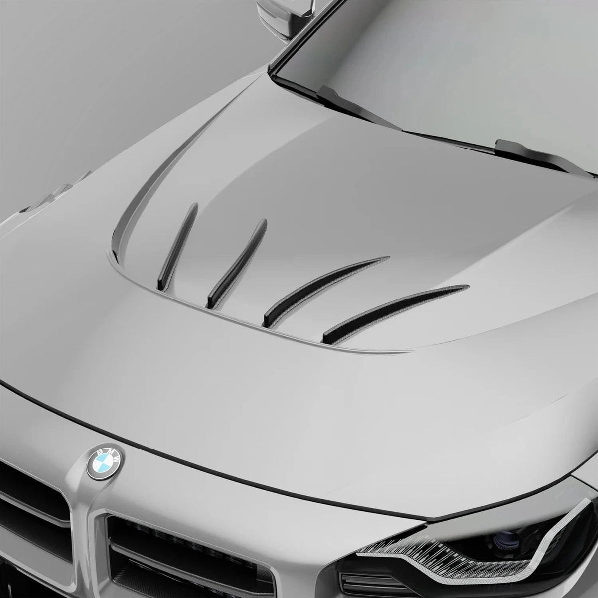 Revozport BMW M2 G87 Carbon Fiber Hood Strakes