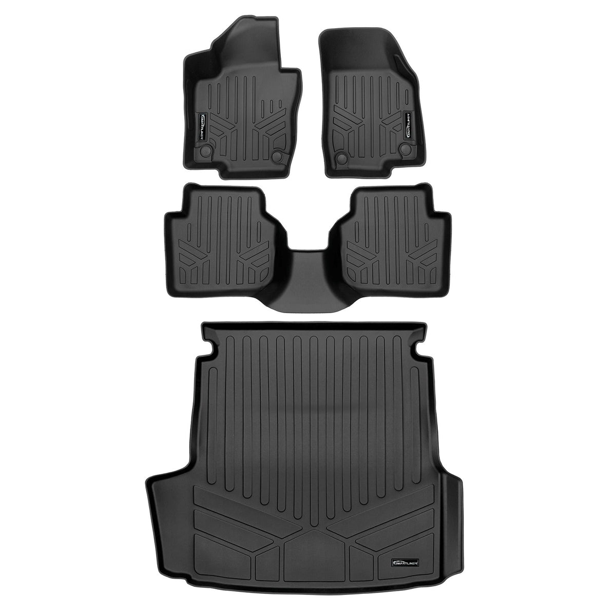 SMARTLINER Custom Fit Floor Liners For 2012-2019 Volkswagen Passat (Automatic Transmission)