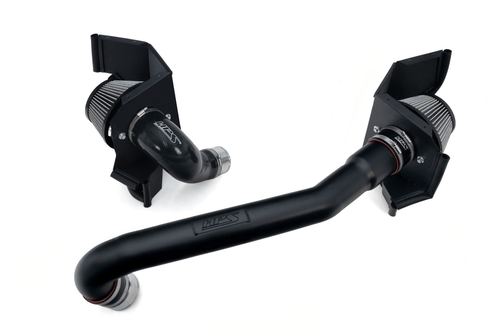 HPS Performance Air Intake Kit with Heat Shield, 2023-2025 BMW M2 G87 3.0L Turbo, Black, 827-772WB