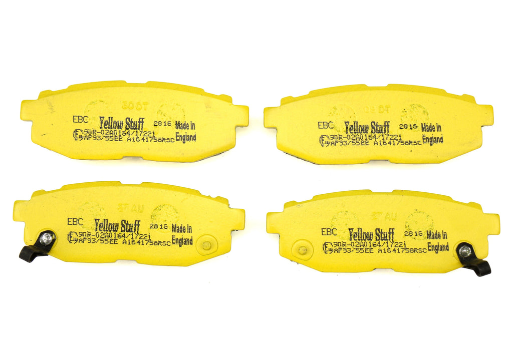 EBC Yellowstuff Brake Pads (Rear) - 2013-2026 Subaru BRZ / Toyota GT/GR86 / Scion FR-S (W/ Vented Rear Rotors)