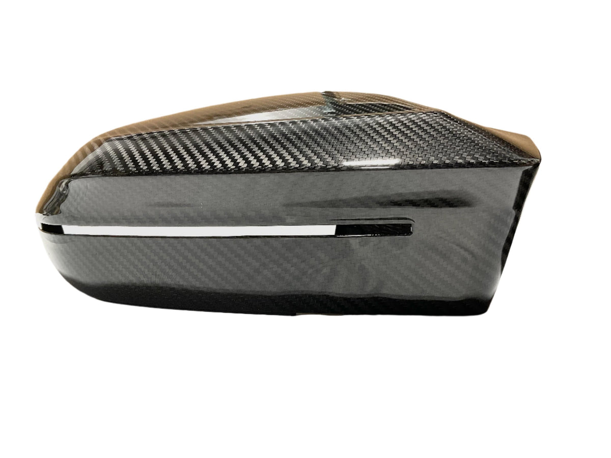 Kies Carbon Fiber M-Style Mirror Caps for BMW G90 M5