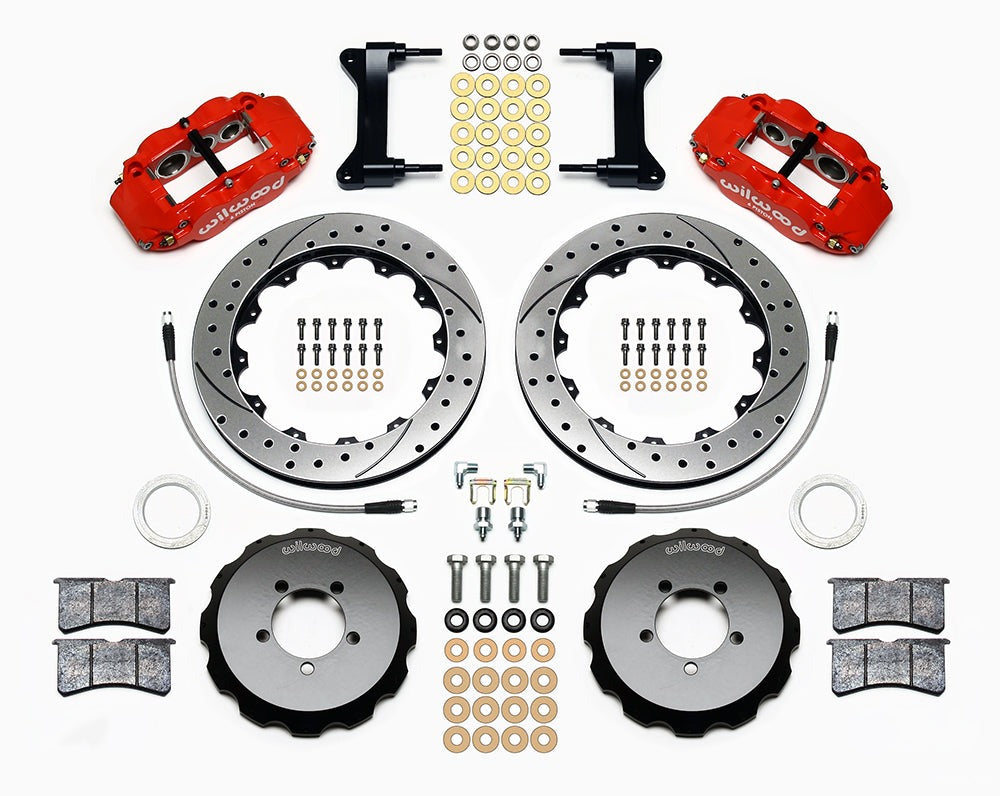 Wilwood FNSL6R 12.88in Front Kit Drilled / Slotted Red - 2013-2021 Scion FR-S / Subaru BRZ / Toyota 86