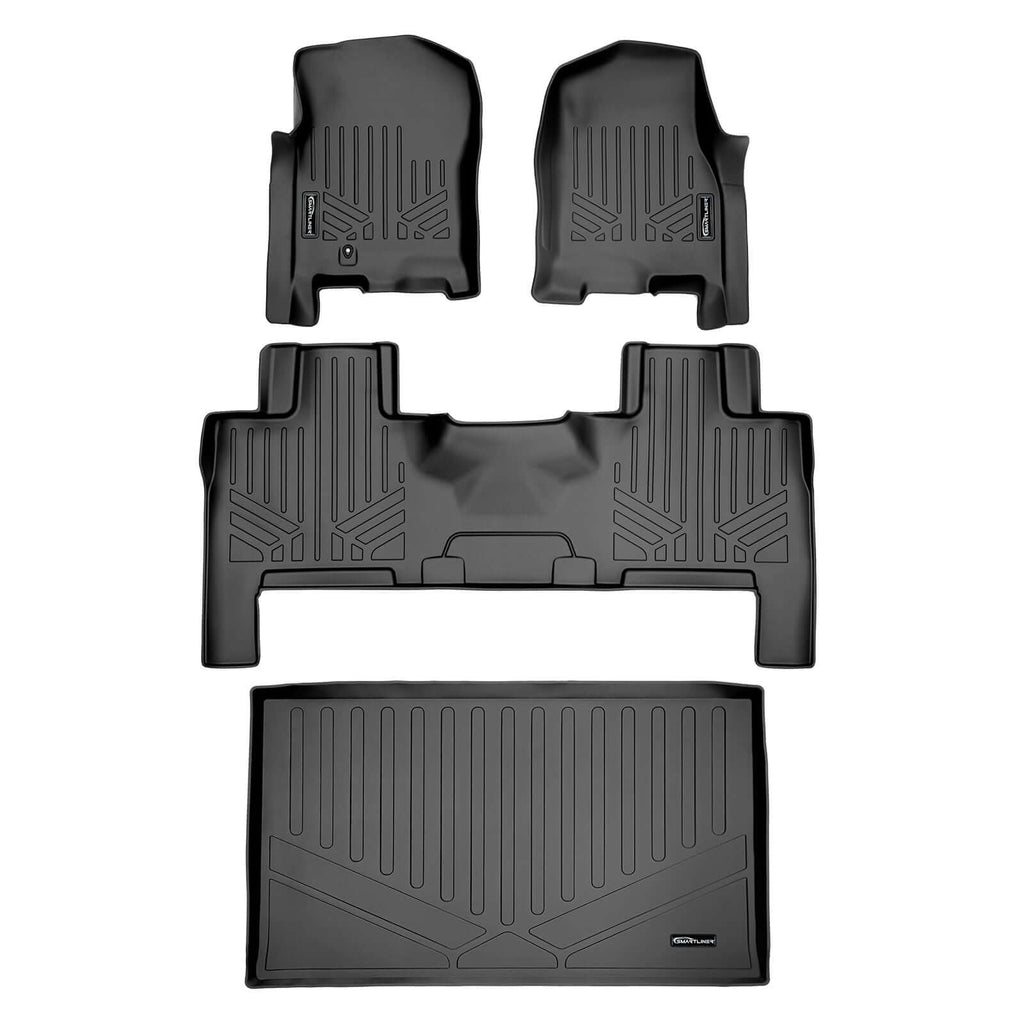 Smart TrimTM Floor Liners For 2007 - 2017 Ford Expedition EL/Lincoln Navigator L ((2nd Row Bench) or Console)