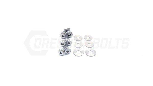 Dress Up Bolts Titanium Hardware Kit w/ Verus Engineering Turbo Heat Shield (Polished) - 2020-2024 Toyota Supra MKV