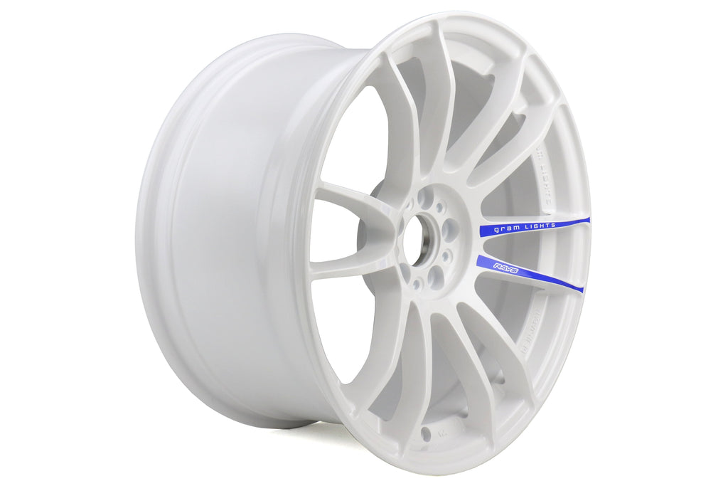 Rays Gram Lights 57Xtreme Spec D (Face 2) White 18x9.5 +38mm 5x100 (Single Wheel) - 2013-2024 Subaru BRZ / Scion FR-S / Toyota GR86 / 2014-2018 Subaru Forester