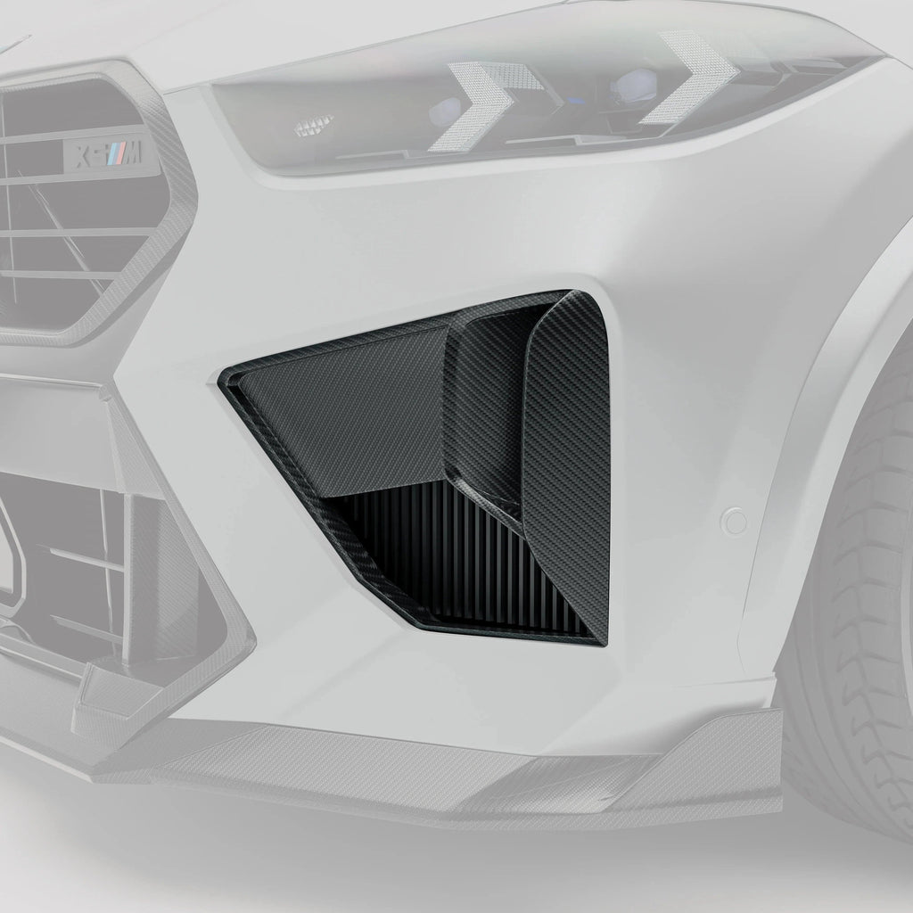 Revozport Carbon Fiber Front Bumper Vents for BMW X5M F95 X6M F96 LCI (2023+)