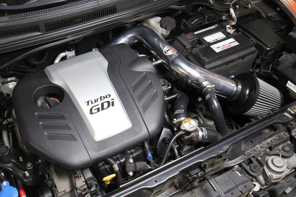 HPS Performance Cold Air Intake Kit 2013-2017 Hyundai Veloster 1.6L Turbo, Converts to Shortram, Red