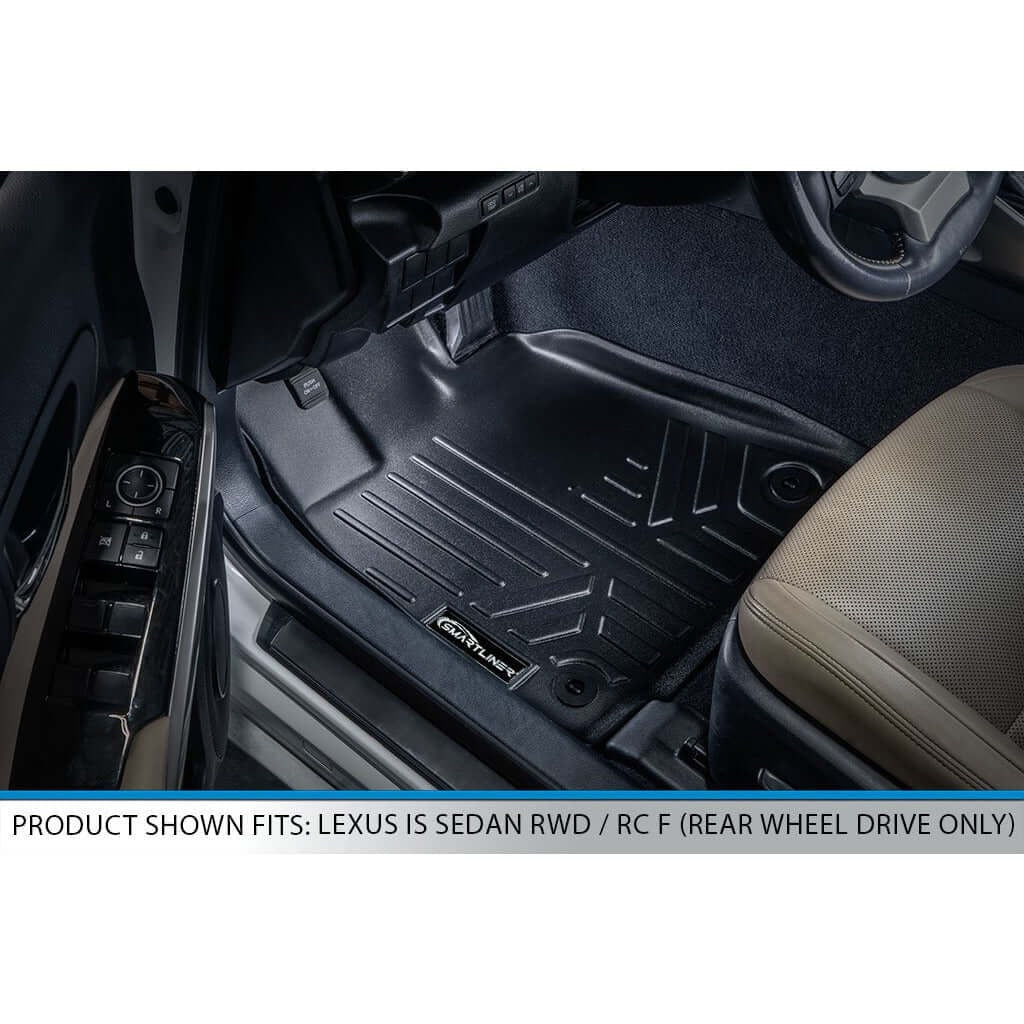 SMARTLINER Floor Liners for 2014-2026 Lexus IS (Sedan Rear Wheel Drive Only)