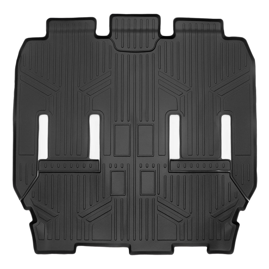 SMARTLINER Black 3 Row Liner Set & Cargo Liner Behind 3rd Row Compatible With 2021-2026 Chrysler Pacifica (Fits Pinnacle)