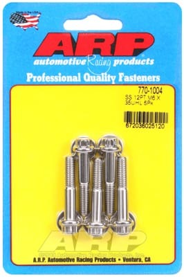 ARP M6 x 1.00 x 35 12pt SS Bolts (Set of 5)