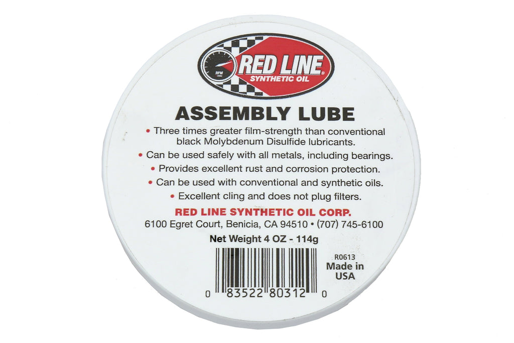 Red Line Engine Assembly Lube 4oz - Universal