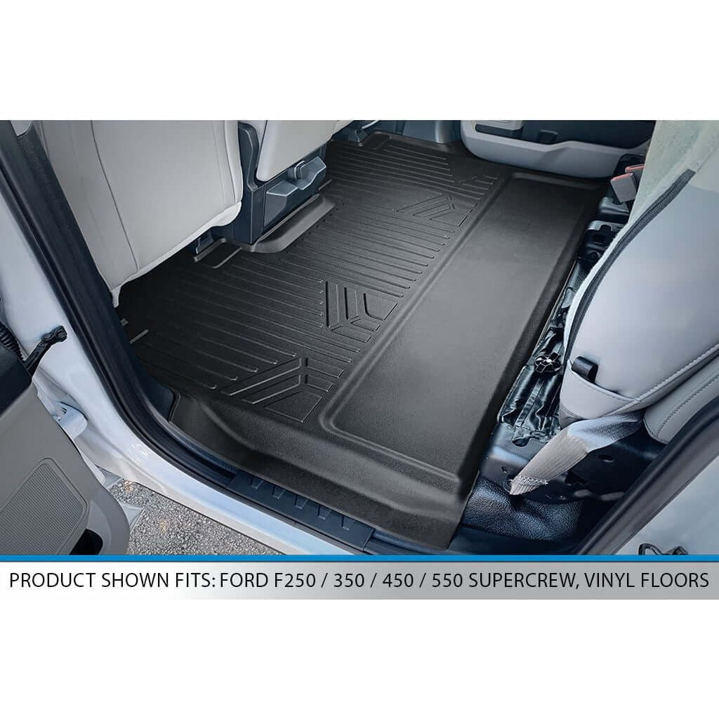SMARTLINER Custom Fit Floor Liners For 2017-2026 Super Duty Crew Cab with Vinyl Flooring