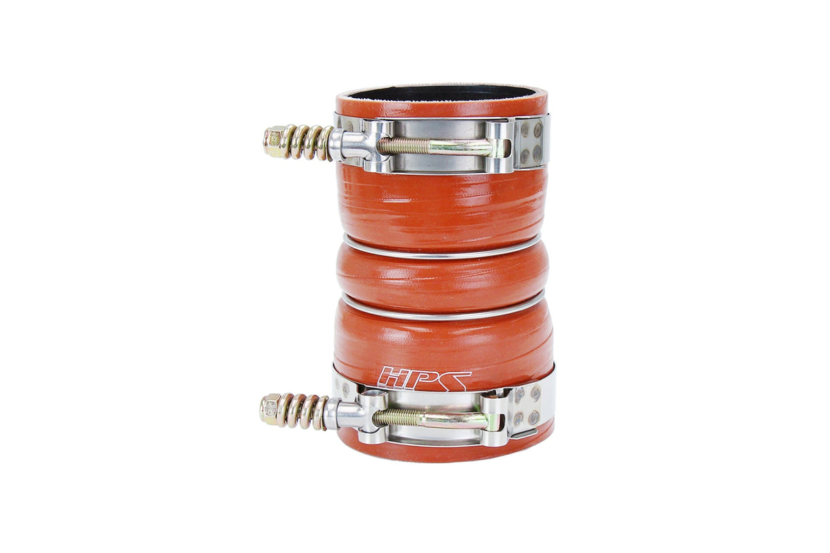 HPS Silicone Intercooler Boot Hose with Clamps, Orange, 57-2226, replace OEM part # 6C34-6C640-BA, 6C3Z-6C640-B, 8C3Z-6W651-A, 6C3Z-6C640-B, 3C34-6C640-CA