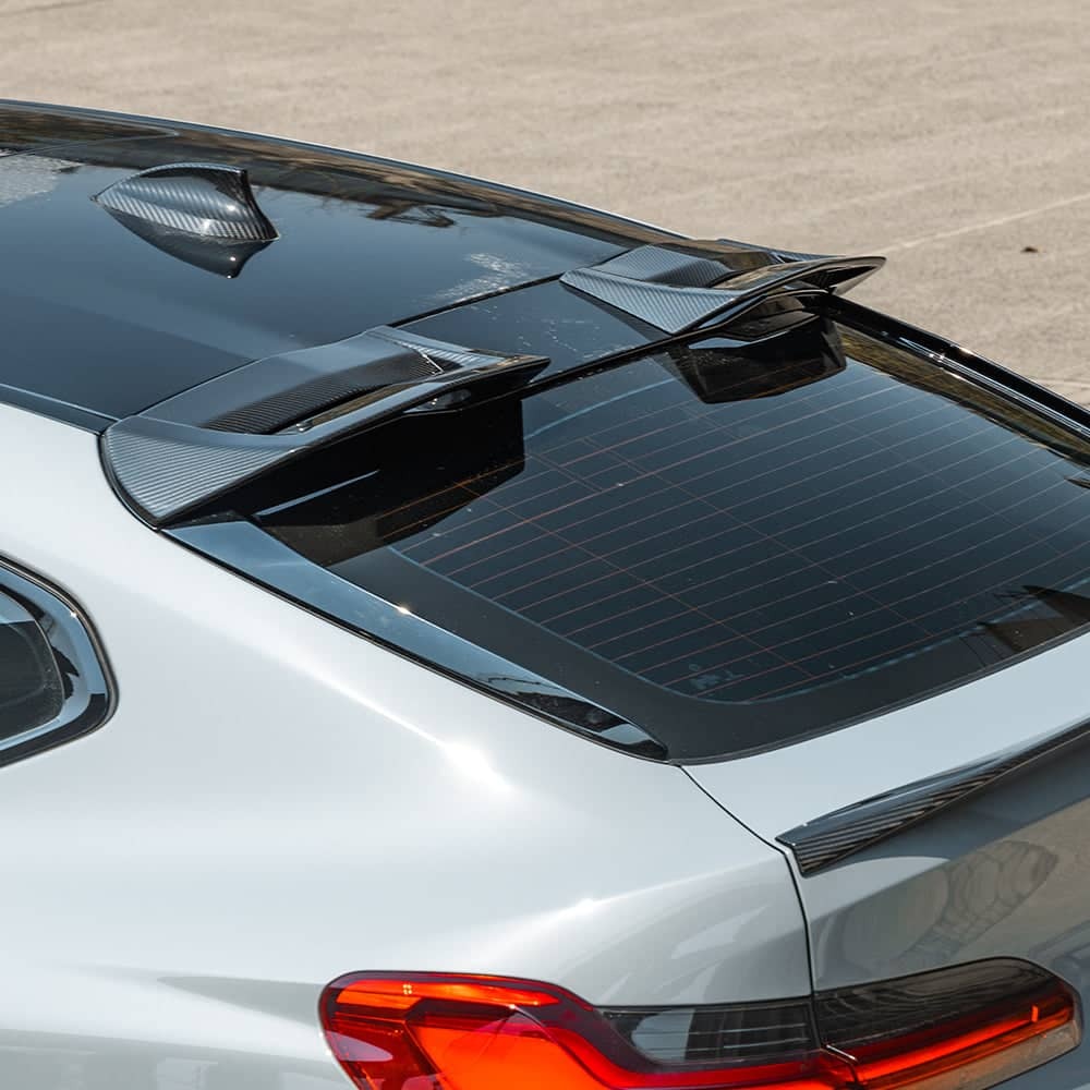 X4M F98 SQ Style Dry Carbon Fiber Roof Spoiler