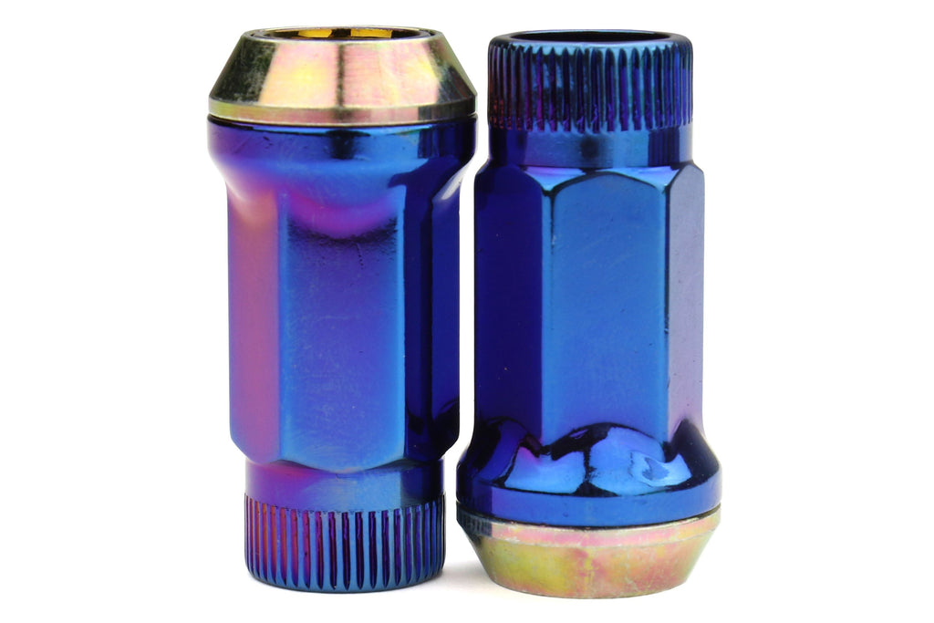 Muteki SR45R Burned Blue Neon Open Lug Nuts 12X1.25 - Universal