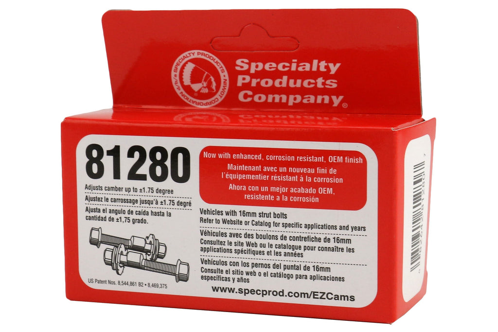 SPC EZCam XR 16mm Camber Bolts - 2013-2016 Scion FR-S / 2013-2024 Subaru BRZ / 2017-2024 Toyota 86