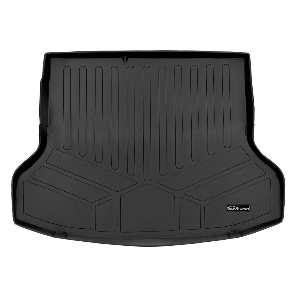 SMARTLINER Floor Liners for 2019-2022 Hyundai Ioniq Hybrid Blue Trim no Subwoofer in Cargo Area (Does Not Fit Electric Models)