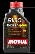 Motul 8100 X-CLEAN Gen 2 5W40 Synthetic Engine Oil (1 Liter Bottle)