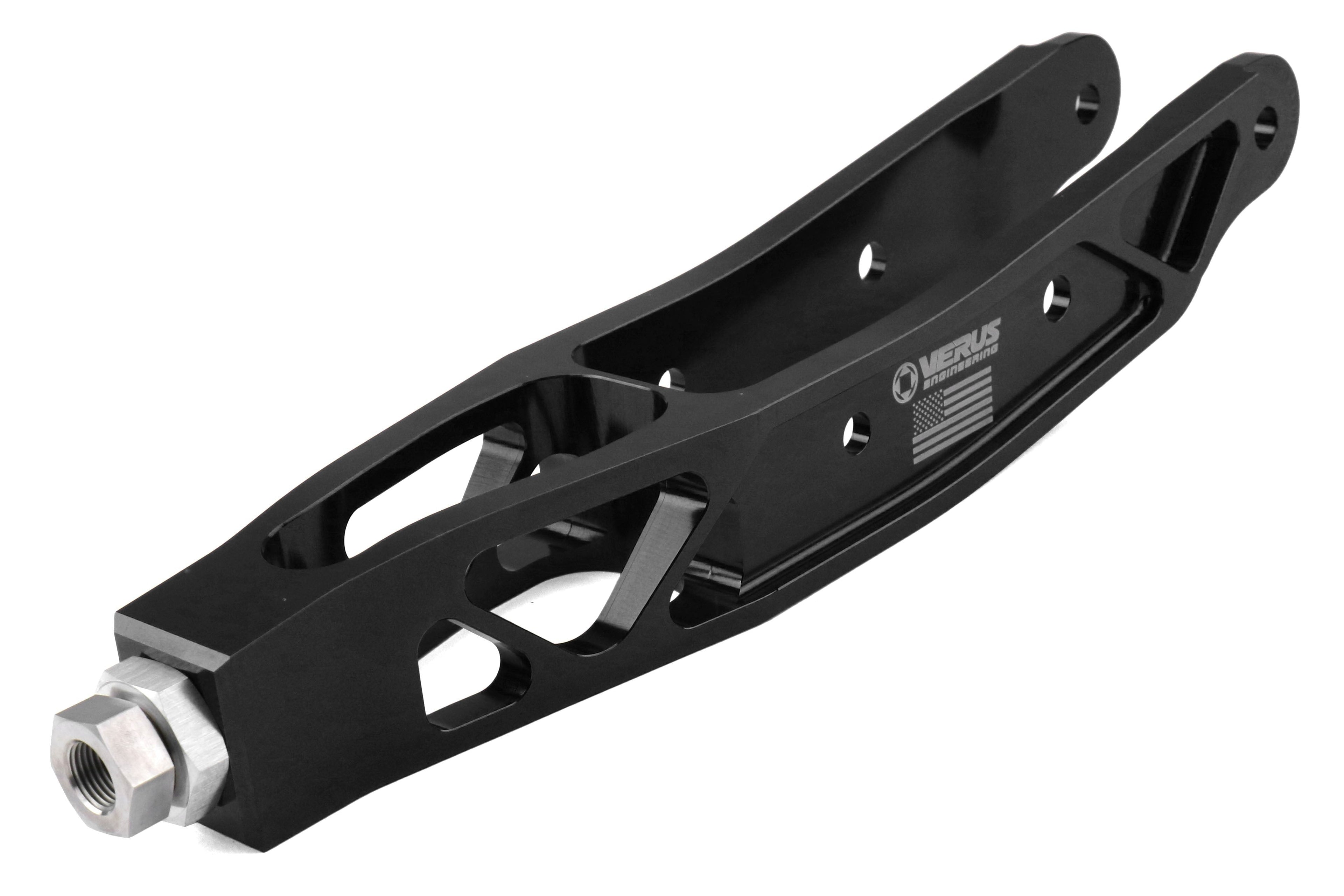 Verus Engineering Lightweight 7000 Series Billet Aluminum Rear LCA Without Inboard Mount Anodized Black - 2008-2021 Subaru WRX / STI / 2013-2016 Scion FRS / 2013-2024 Subaru BRZ / Toyota GR86
