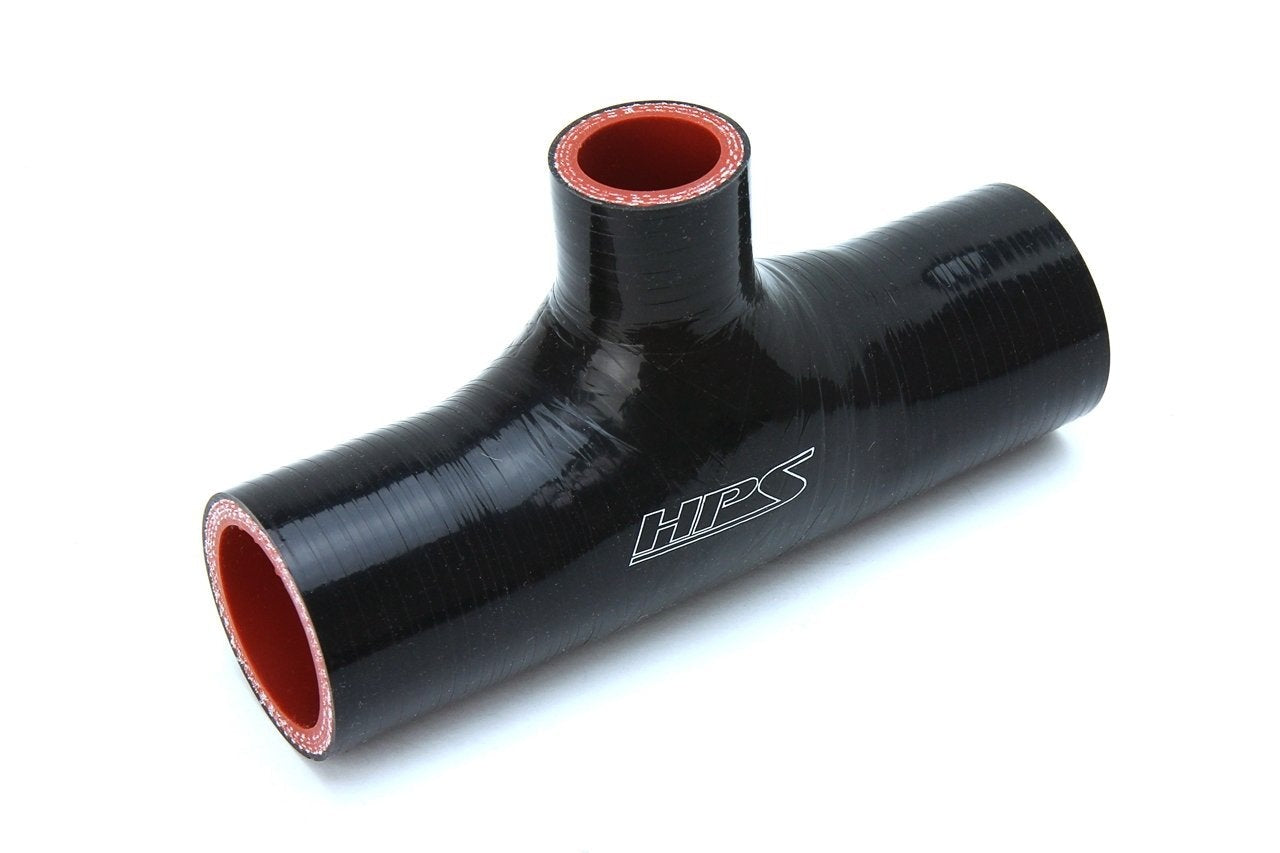 HPS 1-1/2" Silicone T Hose Coupler Adapter with 1" Branch, High Temp 4-ply Reinforced