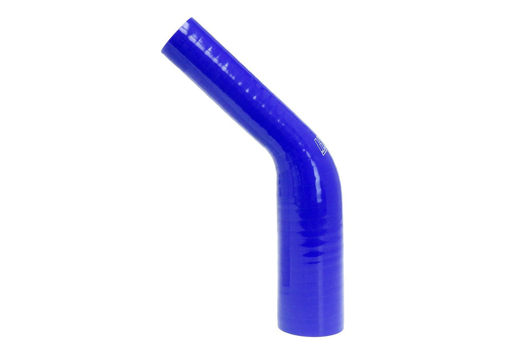 HPS 1-1/4" - 1-1/2" Silicone 45 Degree Elbow Reducer Coupler Hose, High Temp 4-ply Reinforced, 32mm - 38mm ID