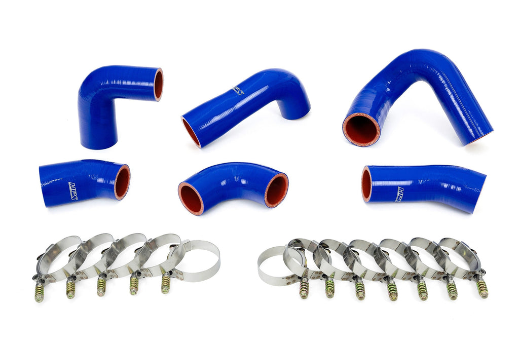 HPS Performance Silicone Transmission Oil Cooler Coolant Hose Kit, Mack Trucks 2007-2016 MP7 Engine Replace OE Part # 22882156 , 21251570 , 21548313 , 21794132 , 21794129 , 21209748, Blue, 57-1720-BLUE