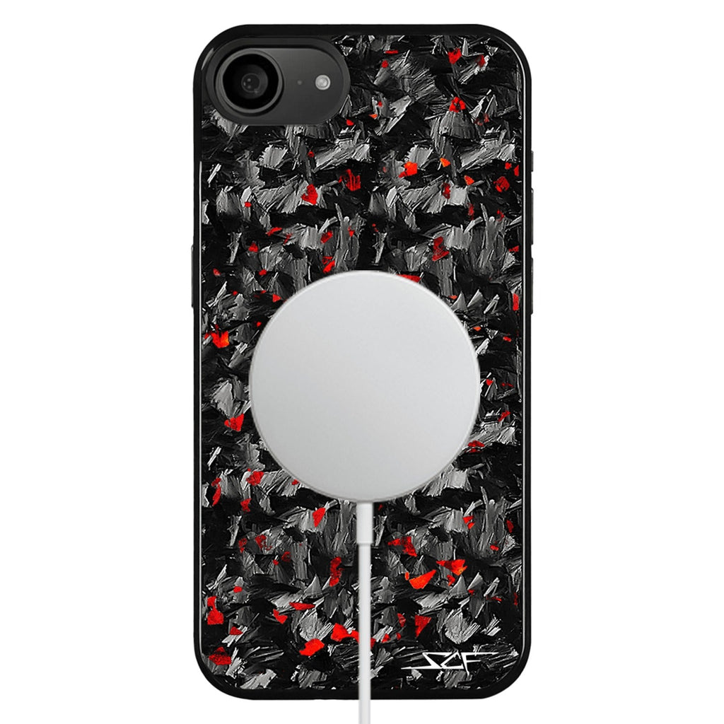 iPhone | Red Flake Forged Carbon Fiber Case | CLASSIC Series