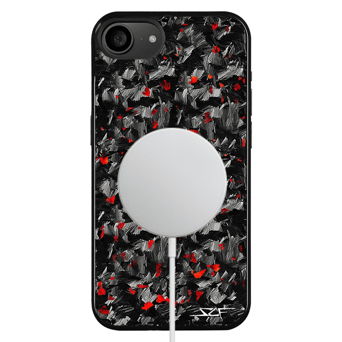 iPhone | Red Flake Forged Carbon Fiber Case | CLASSIC Series