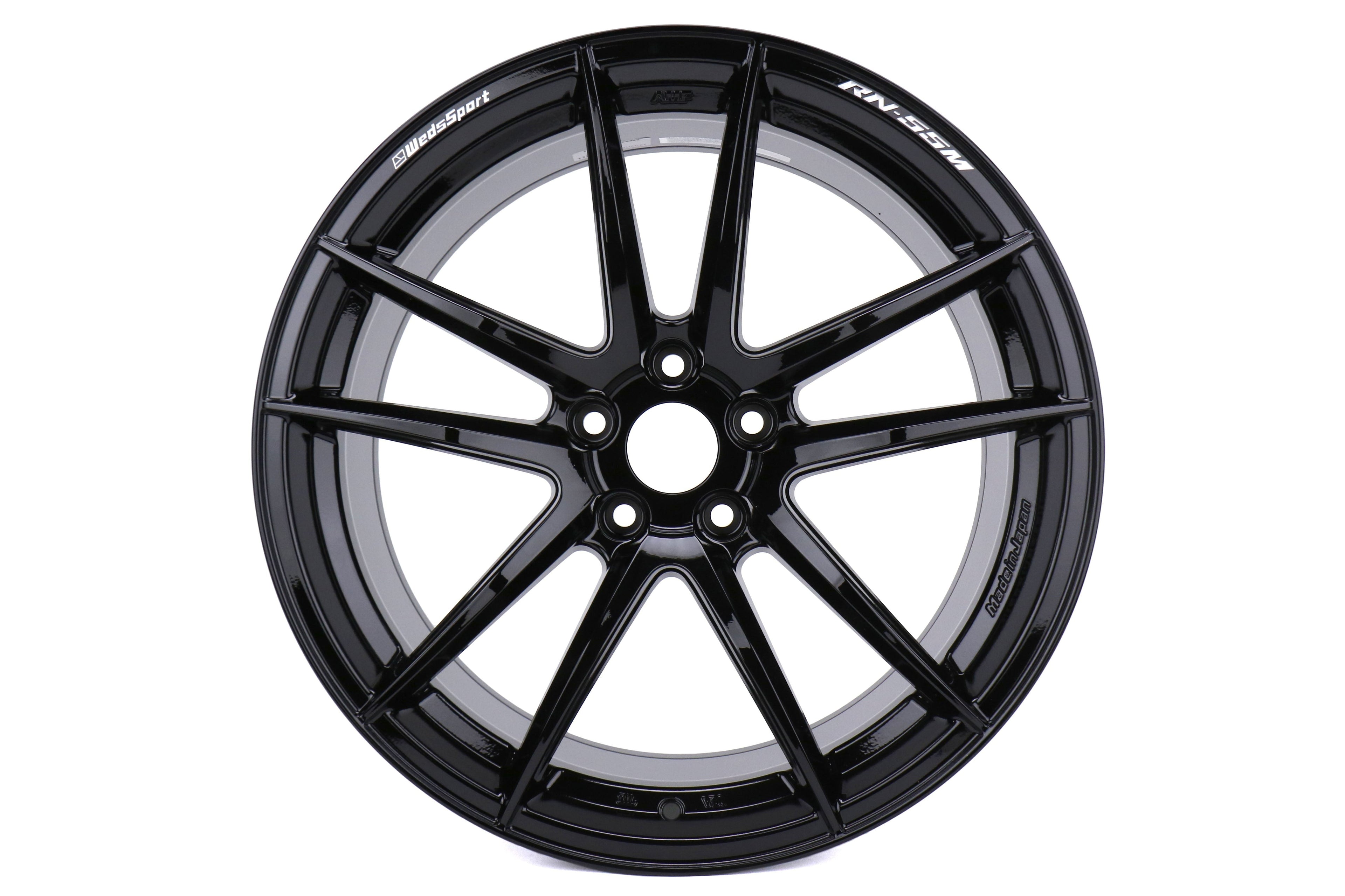 WedsSport RN-55M Gloss Black 19x9 +30 5x112 (Single Wheel) - 2020-2023 Toyota GR Supra
