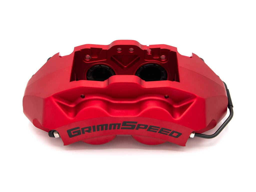 GrimmSpeed 4-Piston Brake Caliper Kit (326mm Rotor) - Red - 2013-2025 Scion FR-S / Subaru BRZ / Toyota GR86