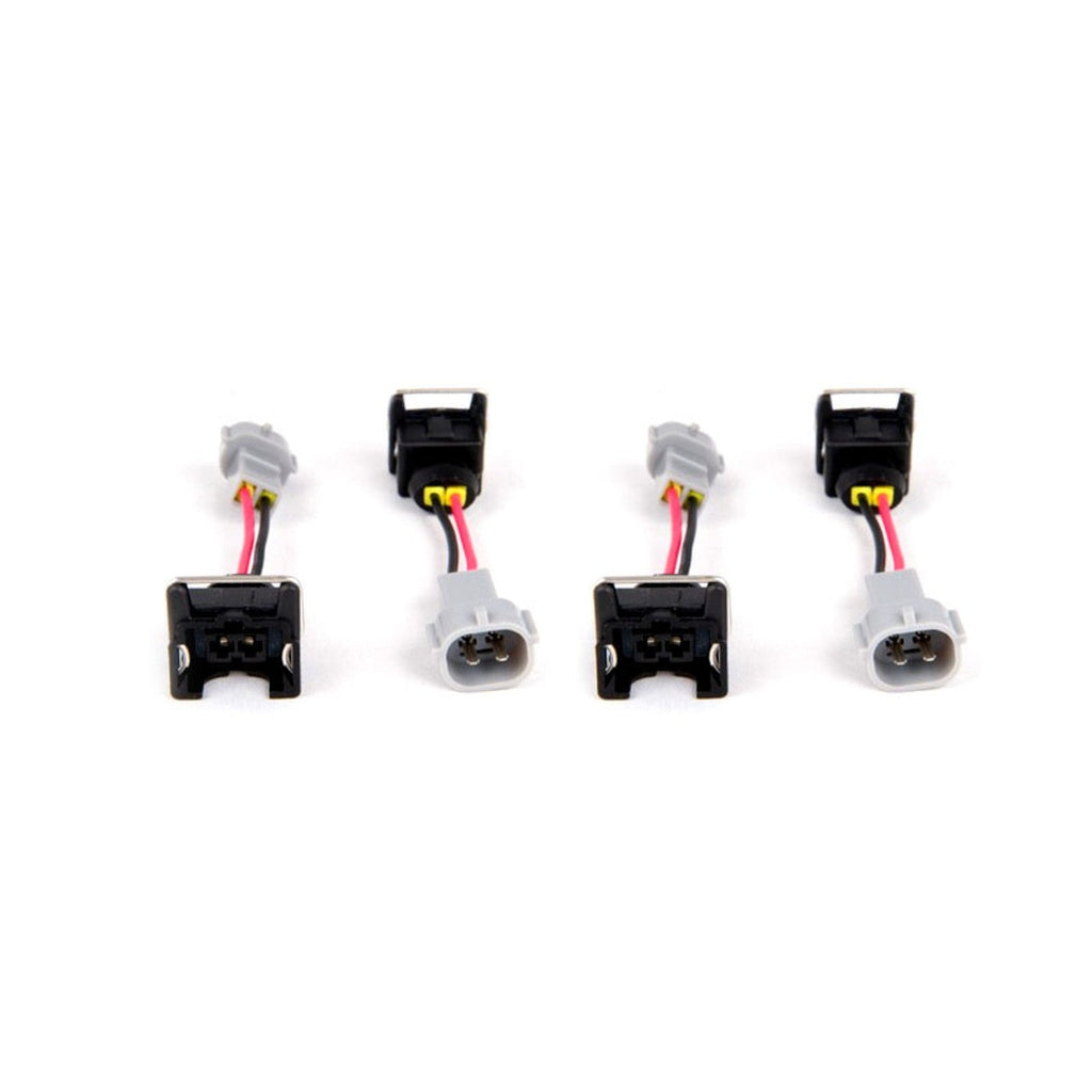 Fuel Injector Clinic Injector Plug Adapters for Jetronic/EV1 (Female) to Denso (Male) Set of 4 - Universal