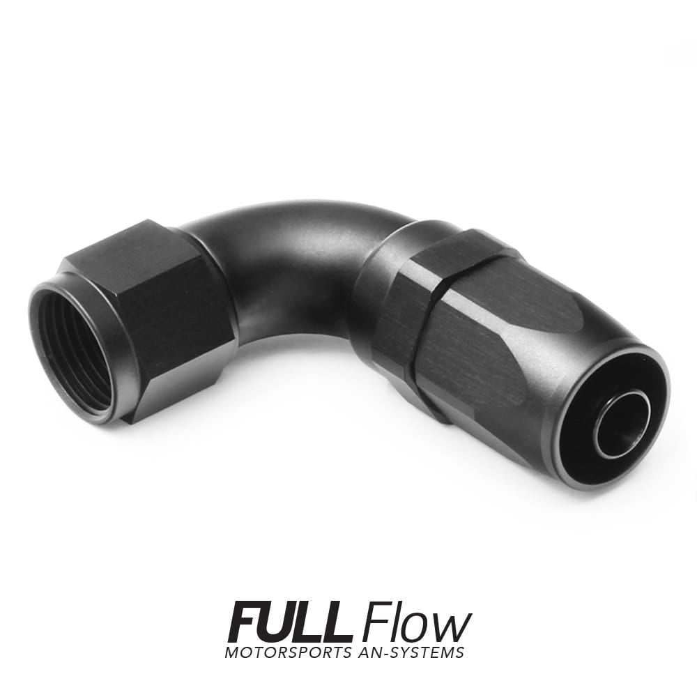 Nuke Performance Full Flow AN Hose End Fitting 90 Degree AN-12