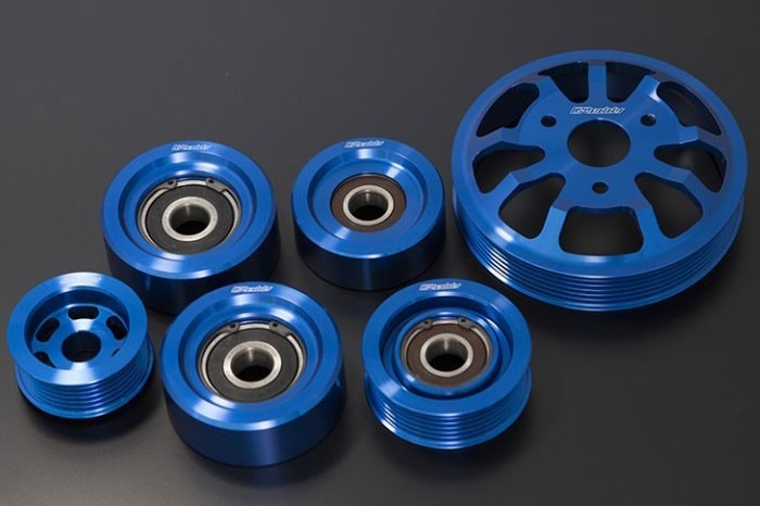 Greddy 6 Piece Aluminum Engine Pulley Kit - 2013-2016 Scion FR-S / 2013-2020 Subaru BRZ / 2017-2019 Toyota 86