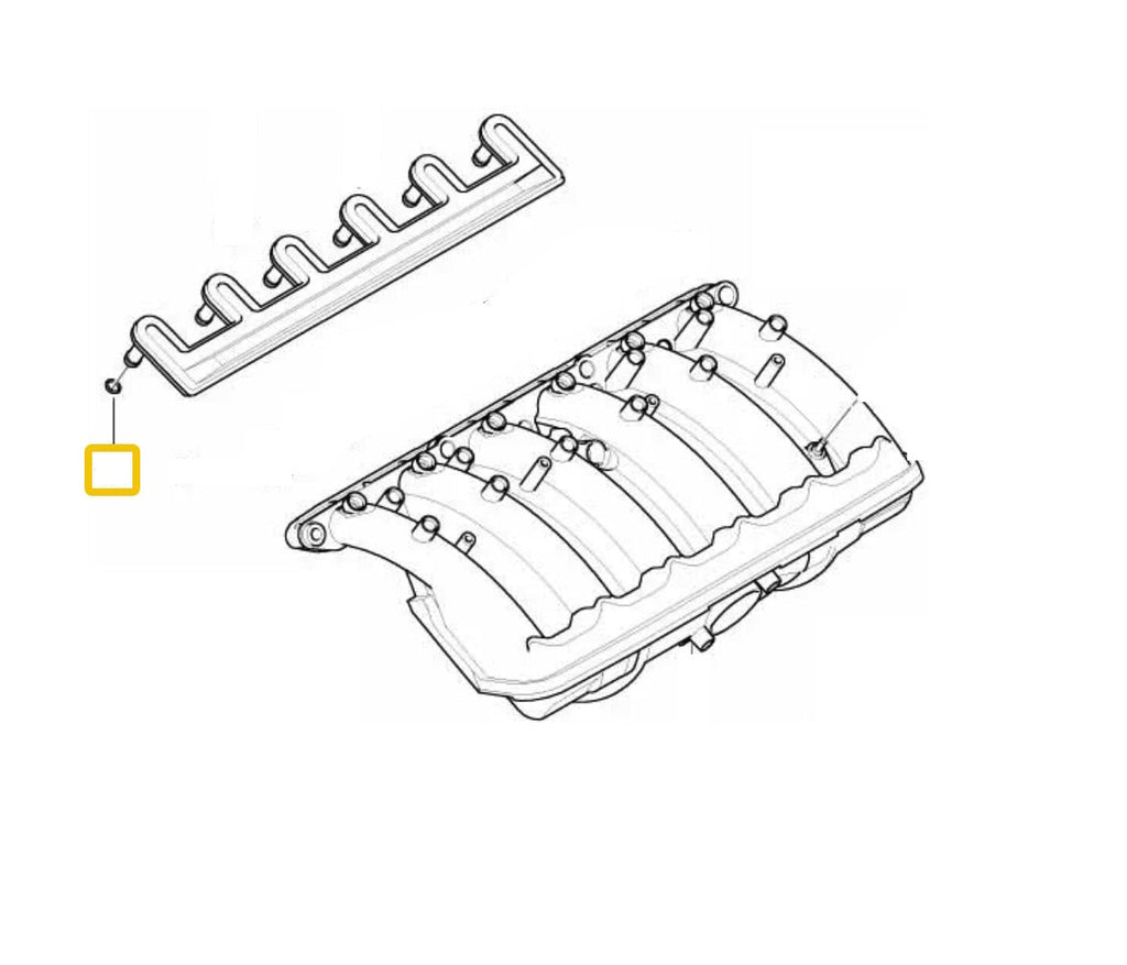 BMW E46 3-Series Air Equalizer for Intake Manifold O-Ring OEM 11617502761
