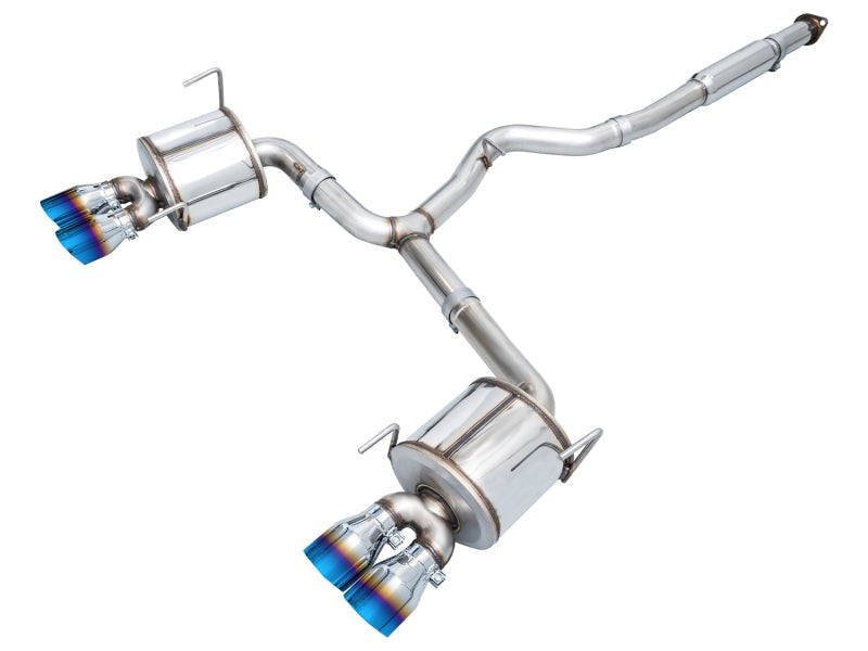 AWE Tuning Touring Edition Exhaust - Vapor Blue Tips - 2022-2026 Subaru WRX