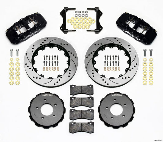 Wilwood AERO6 Front Hat Kit 14.00 Drilled 99-06 BMW E46