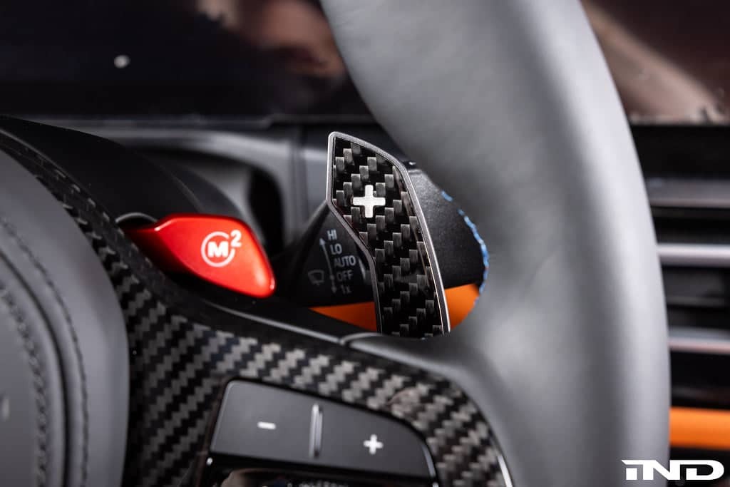 JQ Werks / MadTrace BMW G-Chassis Clubsport Magnetic Shift Paddle Set - Carbon V3