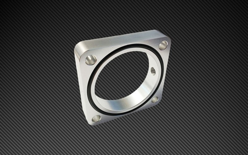 Torque Solution 19mm Throttle Body Spacer Silver - 2013-2021 Scion FR-S / Subaru BRZ / Toyota 86