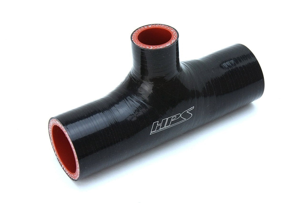 HPS 1-3/4" Silicone T Hose Coupler Adapter with 1" Branch, High Temp 4-ply Reinforced
