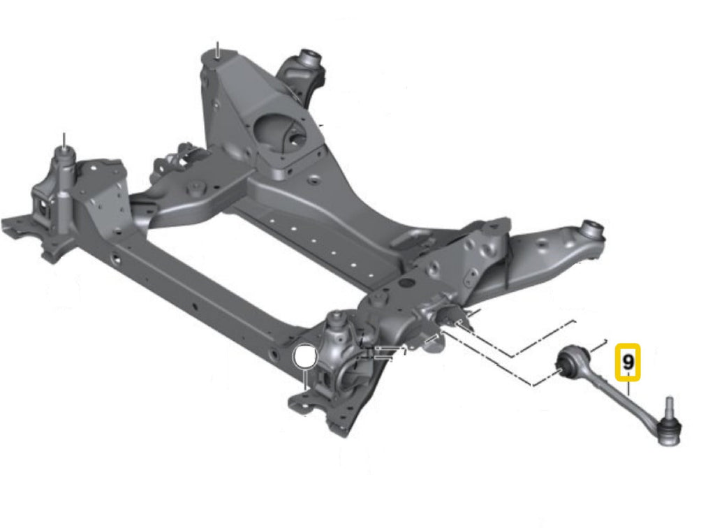 BMW G01 X3 & X4 Front Control Arm Assembly OEM 31106870971 or 31106870972