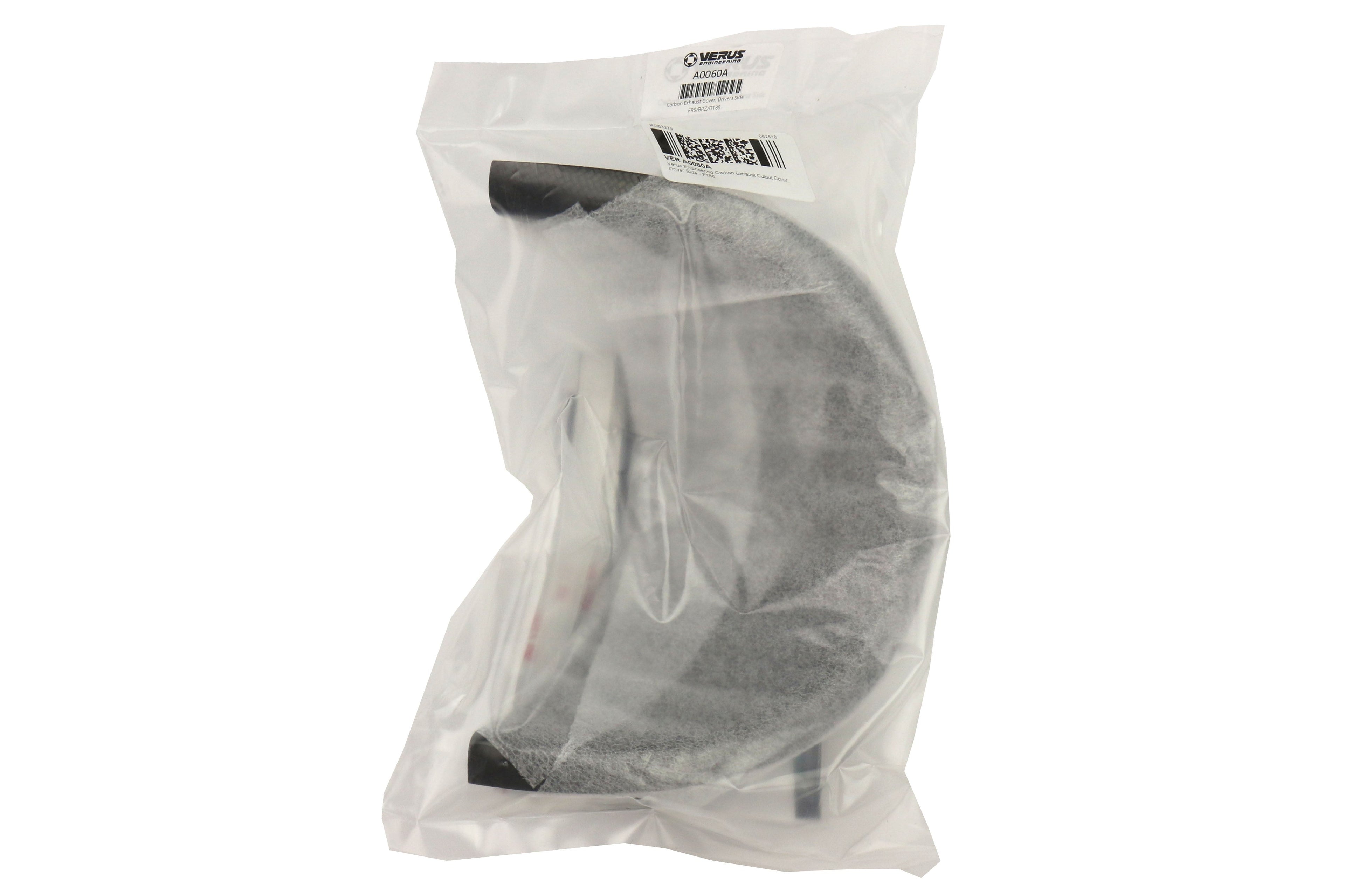 Verus Engineering Carbon Exhaust Cutout Cover Driver Side - 2013-2021 Scion FR-S / Subaru BRZ / Toyota 86