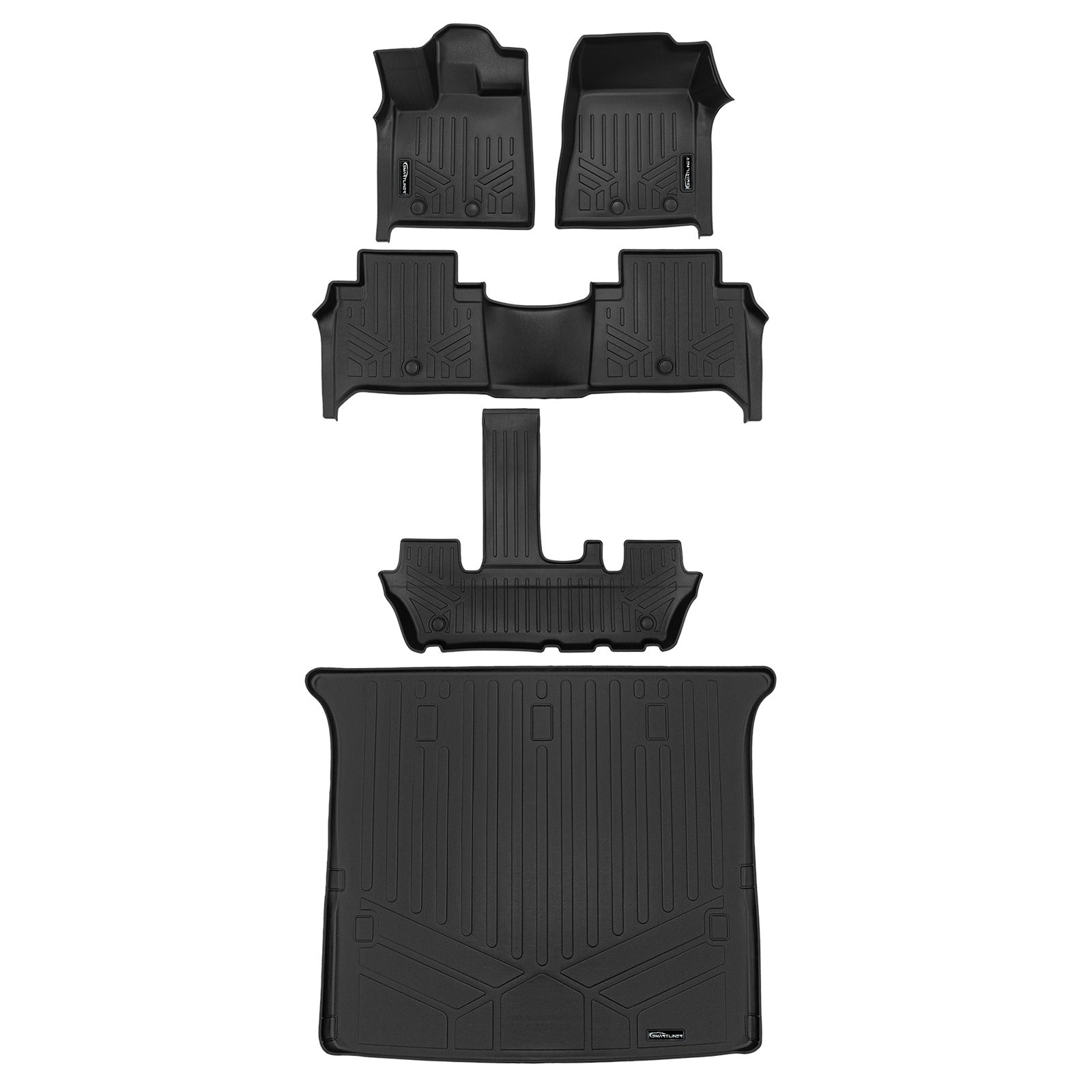SMARTLINER Floor Liners for 2025-2026 Infiniti QX80 and 2025 Nissan Armada Bucket Seats & Center Console Only