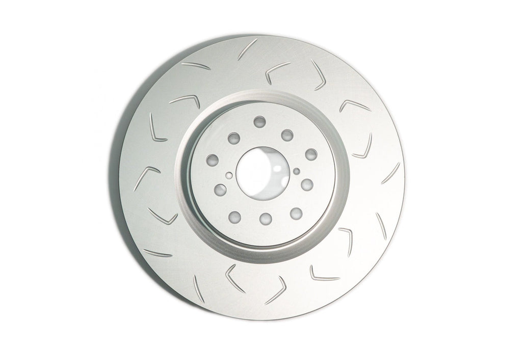 FactionFab Slotted Front Rotor V2 Dual Drilled - 2004-2017 Subaru STI / 2013-2020 FR-S BRZ 86 / 2022-2026 BRZ GR86 w/Brembo*