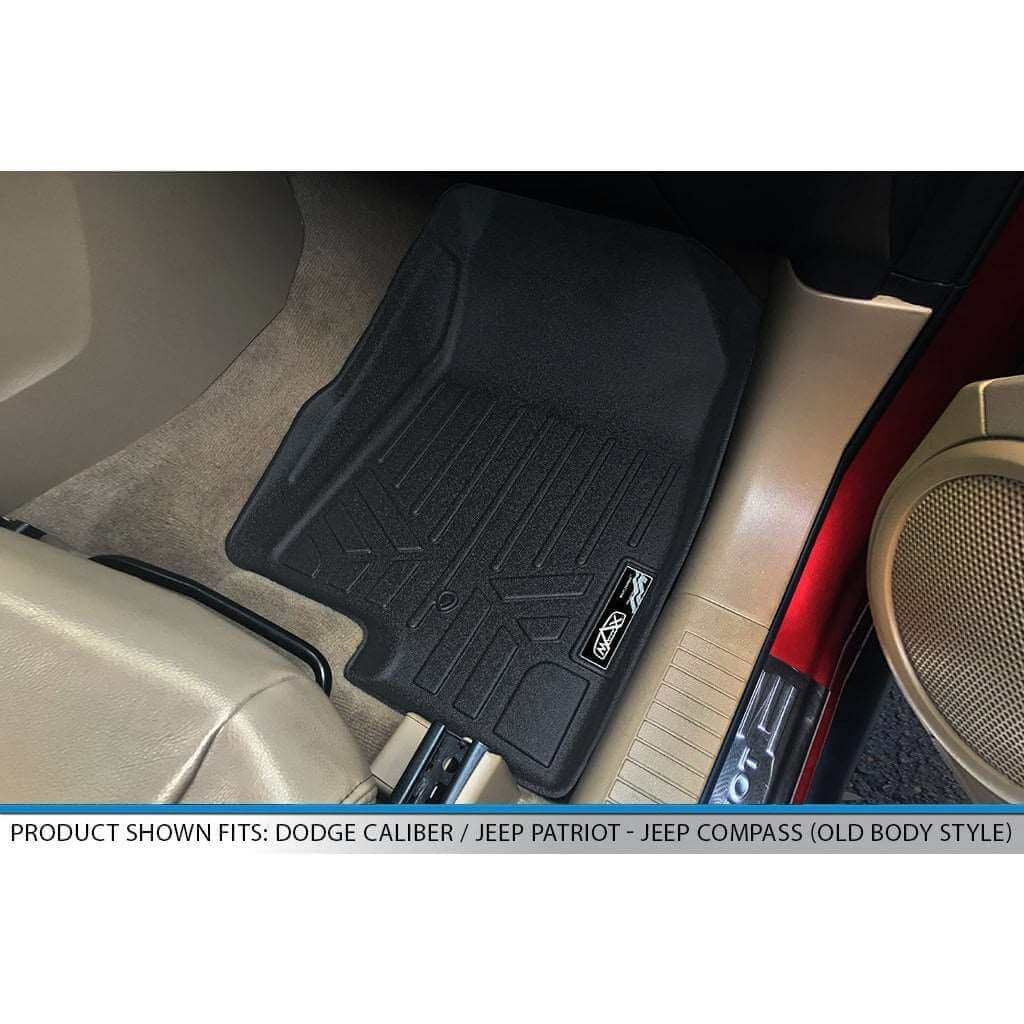 SMARTLINER Floor Liners for 2007-2012 Dodge Caliber / 2007-2017 Jeep Patriot / Compass Old Body Style