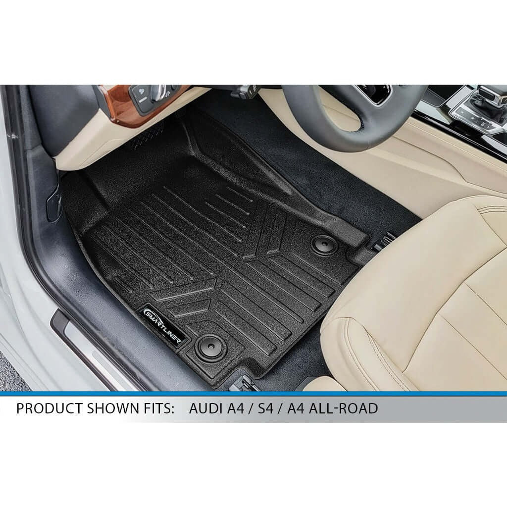 SMARTLINER Floor Liners for 2017-2025 Audi A4 Sedan (non-all road models)/ S4