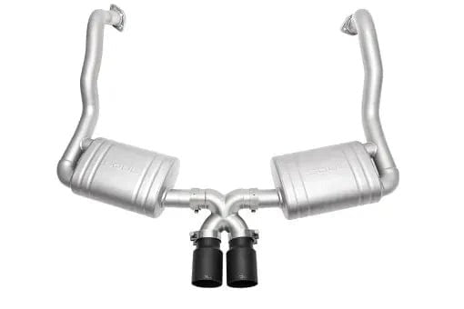 Porsche 981 Cayman / Boxster Performance Exhaust System Straight Cut Single Wall Tips