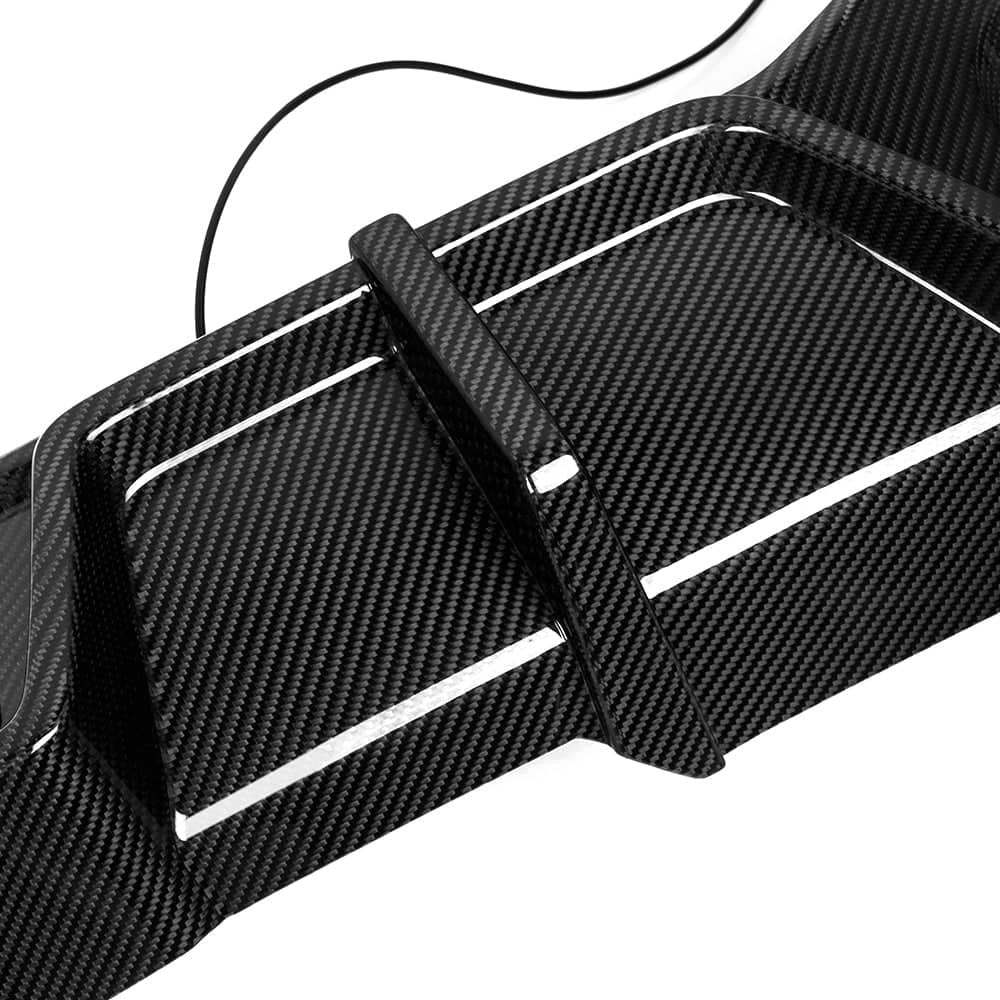 X4M F98 LCI SQ Style Dry Carbon Fiber Rear Diffuser With Brake Light